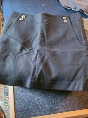Club Monaco Black Skirt with Subtle Waist Seam